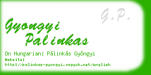 gyongyi palinkas business card