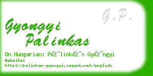 gyongyi palinkas business card